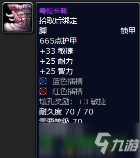 魔獸懷舊服毒蛇長靴屬性介紹