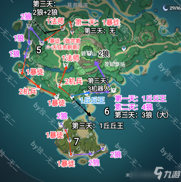 原神鶴觀島鋤地路線攻略