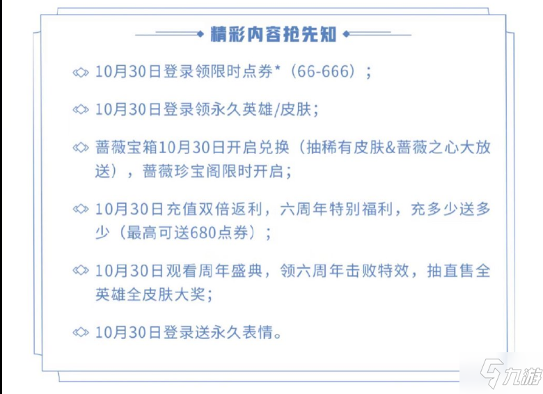 王者荣耀六周年福利第五波有哪些 王者荣耀六周年福利第五波一览