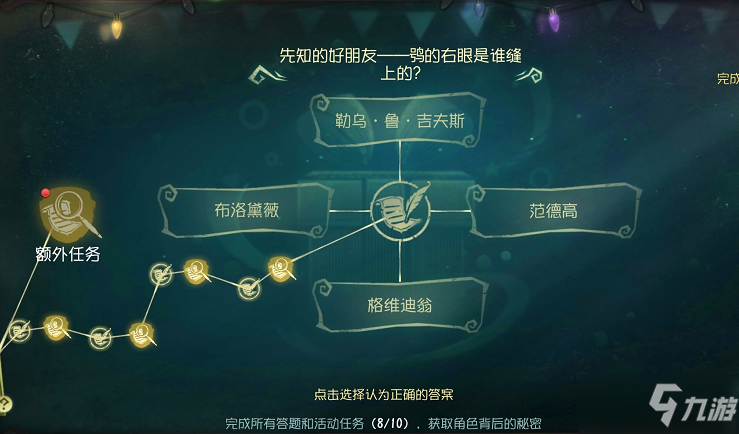 《第五人格》鸮的右眼是谁缝上的答案解析