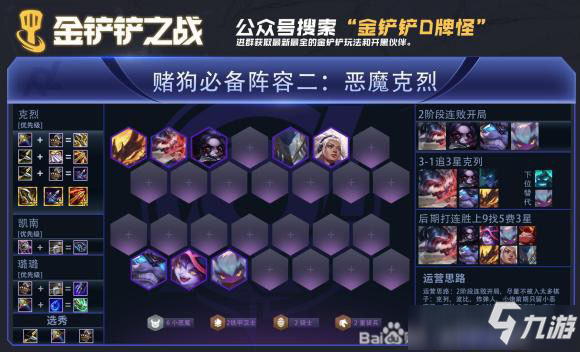 《金鏟鏟之戰(zhàn)》惡魔重騎克烈陣容玩法攻略