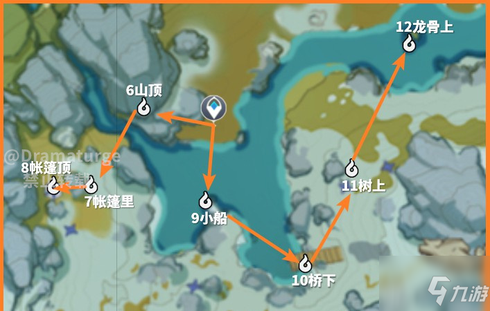 原神觅取月晖肃霜之路逐月符全收集