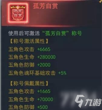《斗罗大陆》孤芳自赏称号好吗? h5孤芳自赏称号如何获取