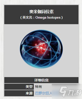 星际战甲奥米伽同位素怎么获得