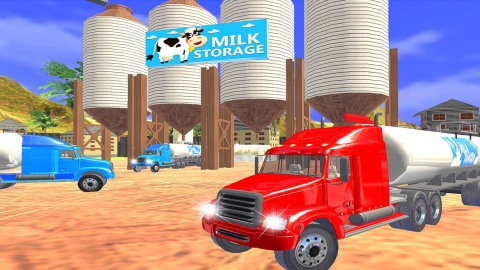 牛奶运输罐车3D截图