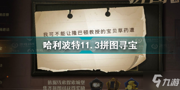 哈利波特我可不能让隆巴顿教授的宝贝草药遭到毁坏 哈利波特11.3拼图寻宝