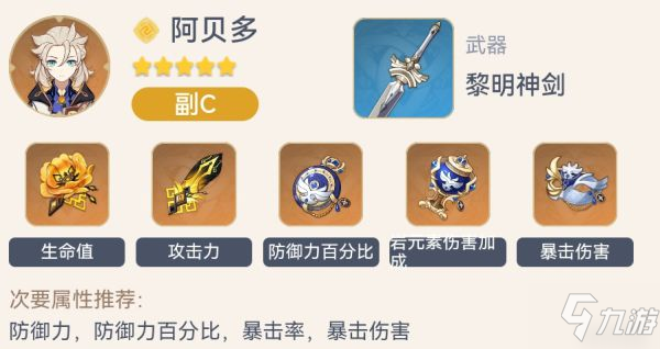 《原神》阿贝多定位说明与出装推荐