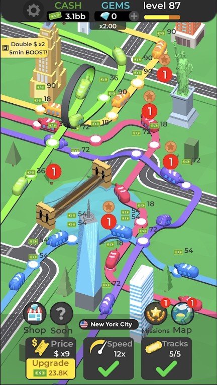 地鐵空閑3D好玩嗎 地鐵空閑3D玩法簡介