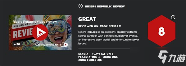 《极限国度》IGN 8分 令人印象深刻的极限运动佳作