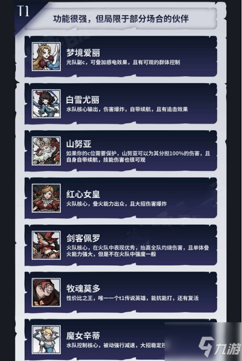 魔镜物语怎么看自己伙伴排名 魔镜物语伙伴强度排行榜一览