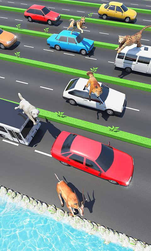 動物公路跳躍截圖