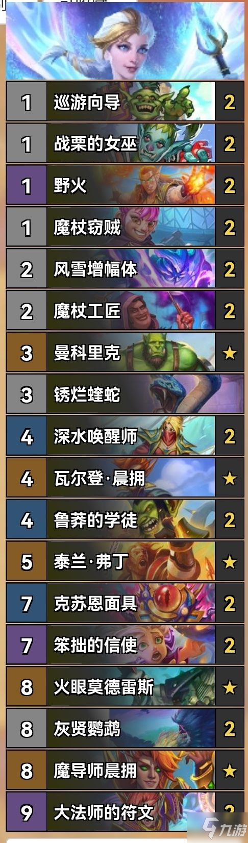 炉石传说22.0.2版本火冲法卡组分享