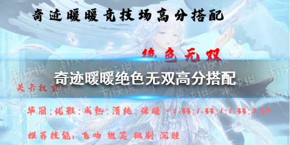 《奇跡暖暖》絕色無雙高分搭配 奇跡暖暖搭配競技場攻略2021