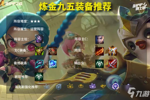 《云顶之弈》11.24B版九五炼金运营思路