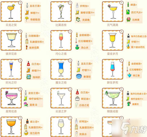 天谕手游调酒活动怎么参与？调酒贺新岁活动配方图鉴一览