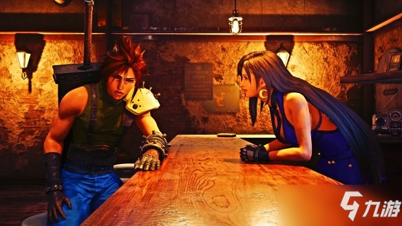 《FF7：重制版》克劳德纹理MOD 画风逐渐JOJO化