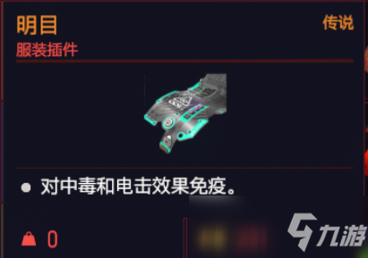 赛博朋克明目有什么用