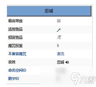 我的世界忠誠附魔書作用是什么