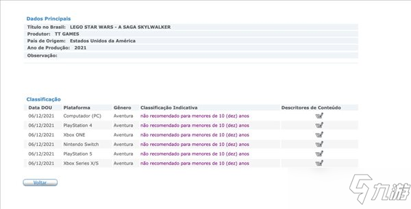 《樂高星戰(zhàn)：天行者傳奇》通過巴西分級 Xbox頁面上線