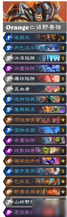 炉石传说奥特兰克的决裂最新卡组一览