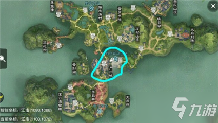 2021《一梦江湖》手游3月17日坐观万象打坐位置