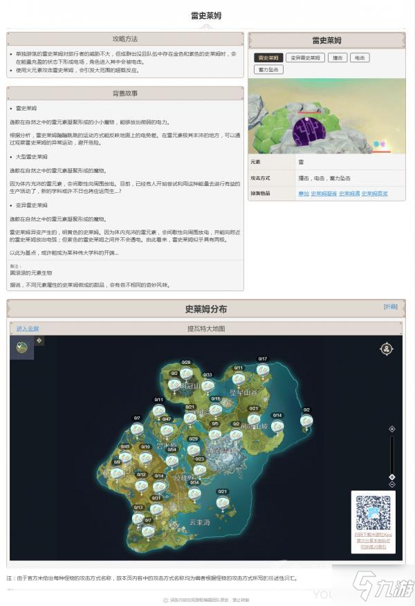 原神怪物雷史莱姆怎么样 怪物雷史莱姆图鉴汇总