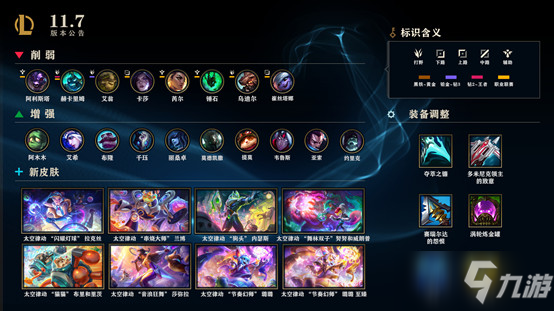 《LOL》11.7版本裝備改動介紹