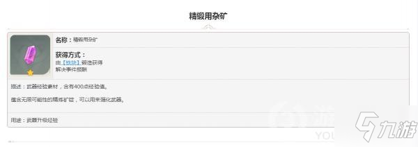 原神掉落素材精锻用杂矿怎么样 属性图鉴汇总