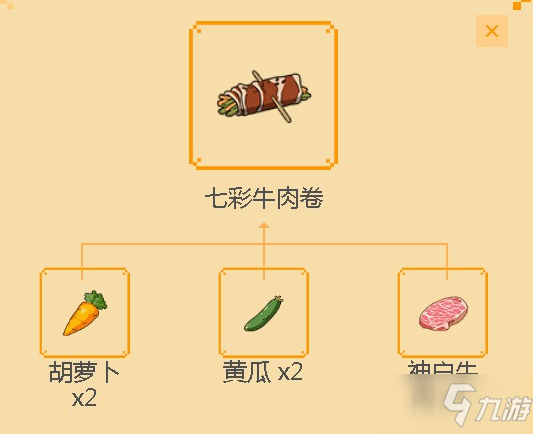 《小森生活》七彩牛肉卷制作配方一览