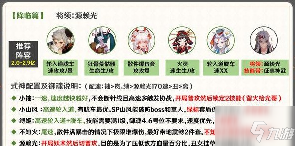 阴阳师魔神征伐源赖光阵容如何搭配 魔神征伐源赖光阵容打法攻略