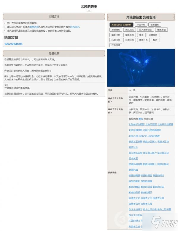 原神怪物北风的狼王怎么样 怪物北风的狼王图鉴汇总