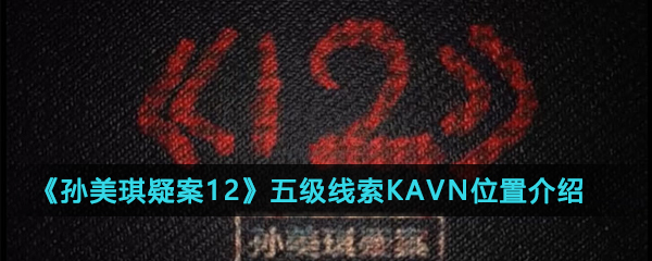 《孙美琪疑案》12五级线索攻略 KAVN位置分享