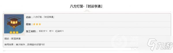 原神家具八方灯笼时运亨通图鉴大全