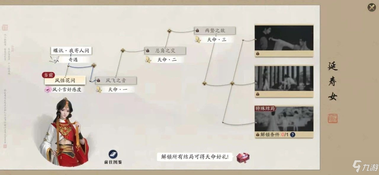 《天涯明月刀》延寿女天命特殊结局如何达成