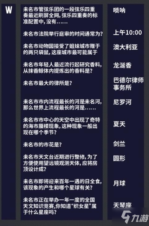 未定事件簿燃動潮流夜答案是什么 燃動潮流夜活動答案分享