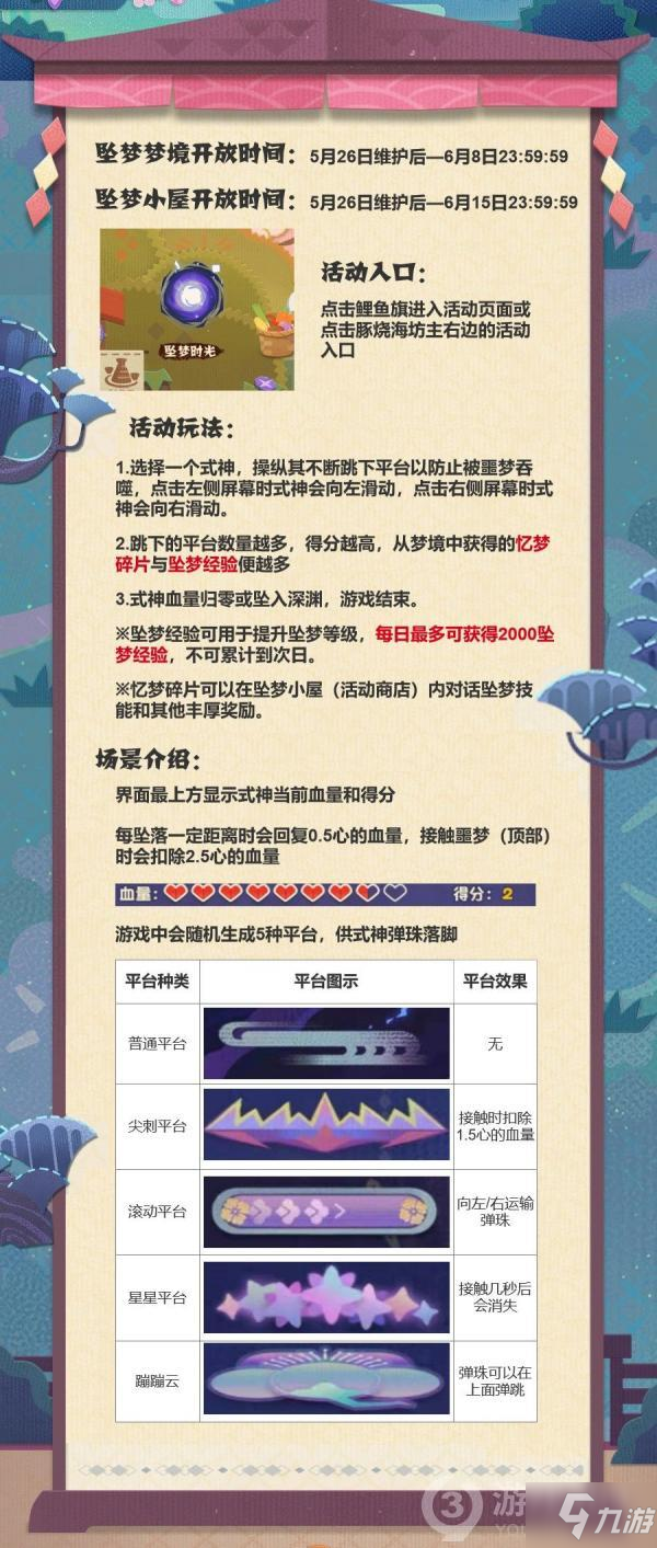 阴阳师妖怪屋坠梦时光活动攻略