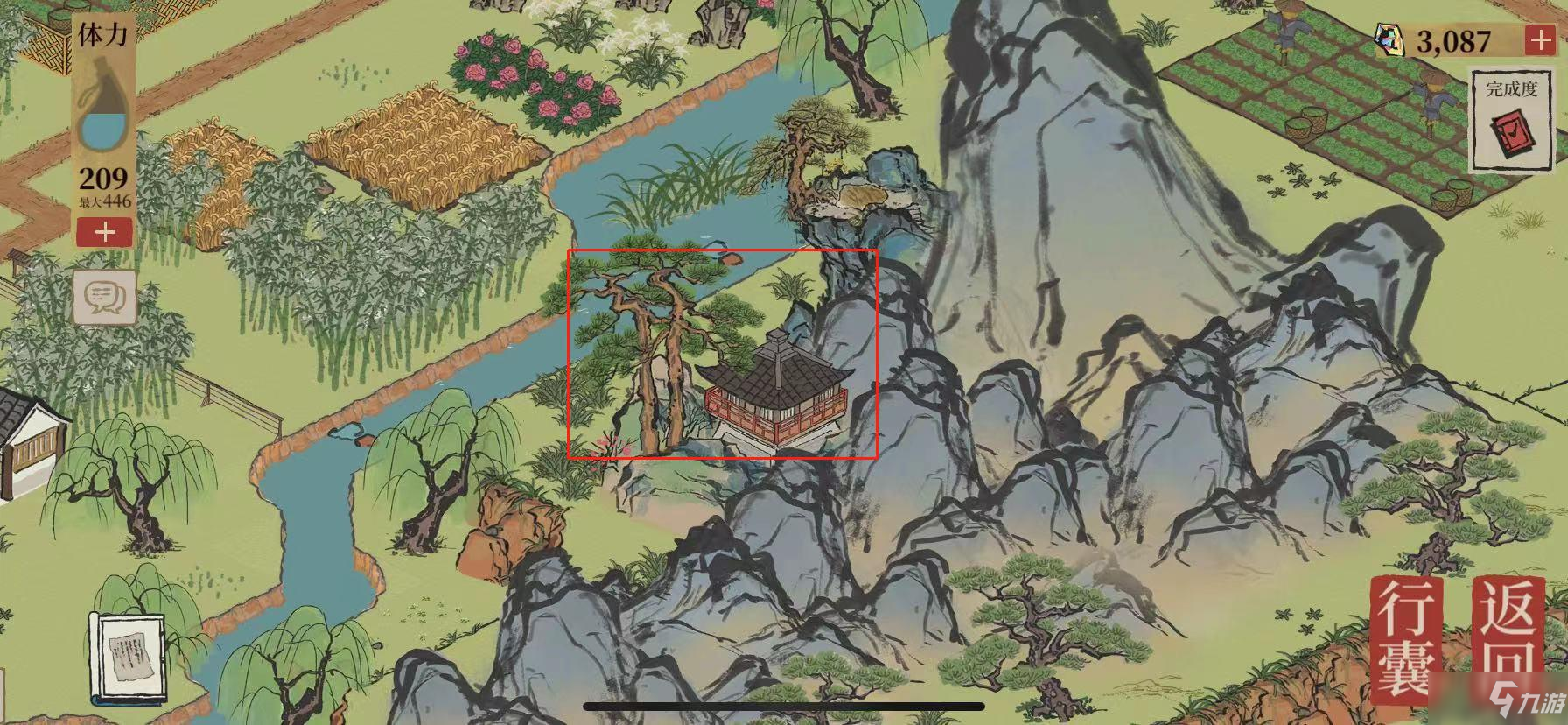 《江南百景图》舞塘垂钓位置一览