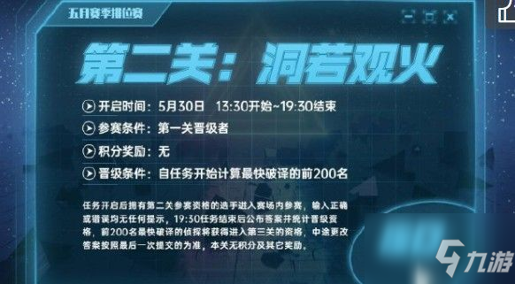 犯罪大師5.30排位賽洞若觀火答案是什么？5.30排位賽洞若觀火答案解析