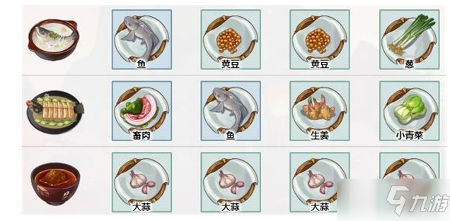 《江湖悠悠》開水白菜食譜配方一覽