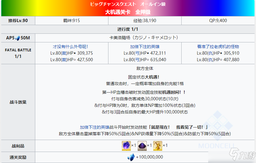 拉斯维加斯大机遇关卡全押级打法阵容哪个好 FGO大机遇关卡全押级配置图文教程
