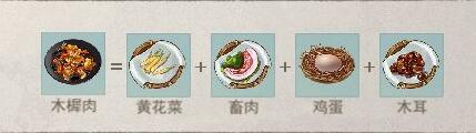 《江湖悠悠》木樨肉食谱配方一览