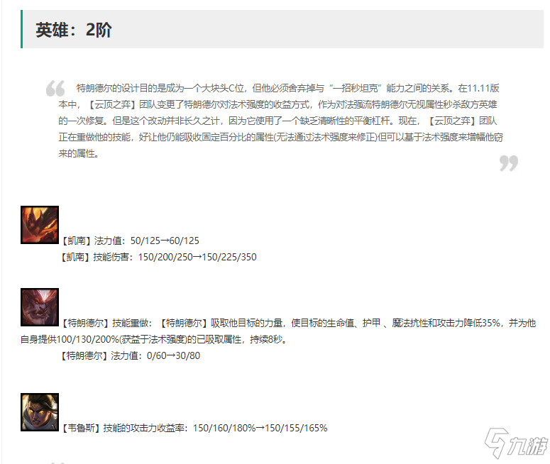 云顶之弈11.13版本棋子改动详解 新版本强势阵容推荐