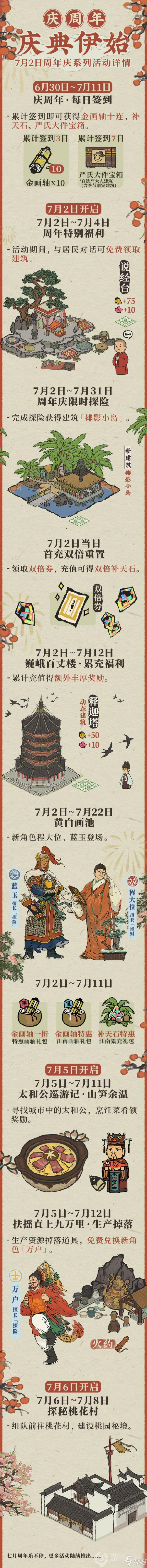 江南百景图周年庆系列活动有哪些 周年庆系列活动介绍