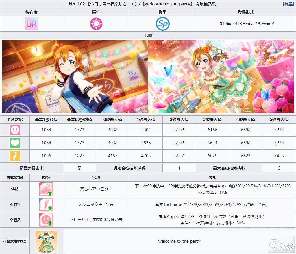 学园偶像季群星闪耀卡牌属性与参数详解
