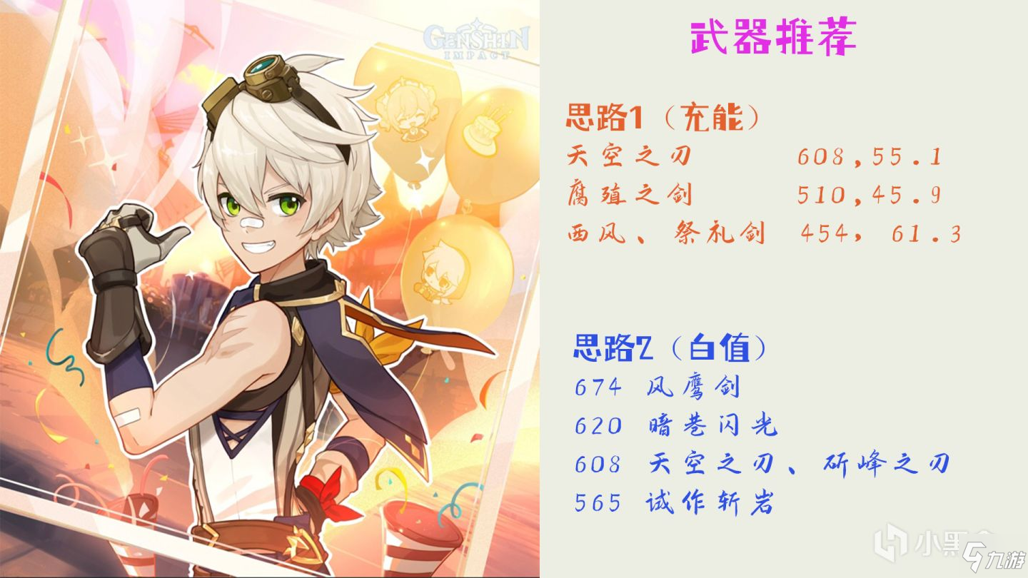 原神1.6版本班尼特培养攻略 班尼特武器圣遗物推荐