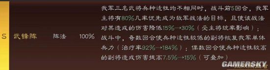 《三國(guó)志戰(zhàn)略版》武鋒陣戰(zhàn)法分析 武鋒陣陣容搭配攻略