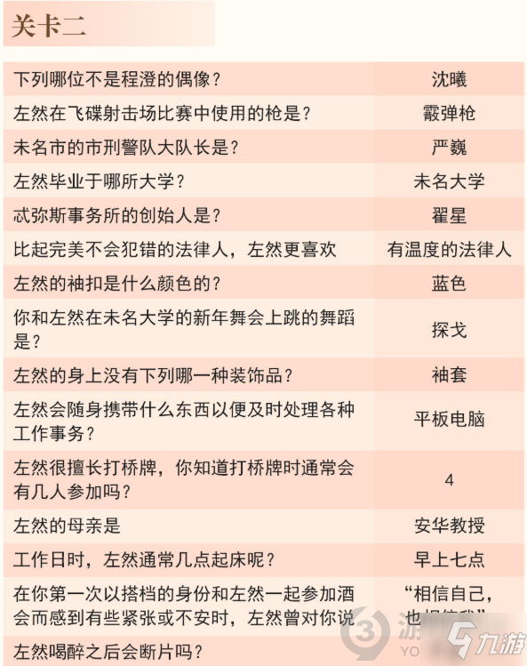 未定事件簿靈犀考驗(yàn)答案是什么 未定事件簿靈犀考驗(yàn)答題大全