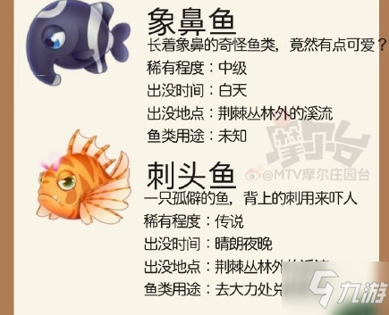 摩爾莊園刺頭魚、象鼻魚、彈簧魚在哪釣？黑森林魚種出現(xiàn)時間及釣釣魚技巧一覽