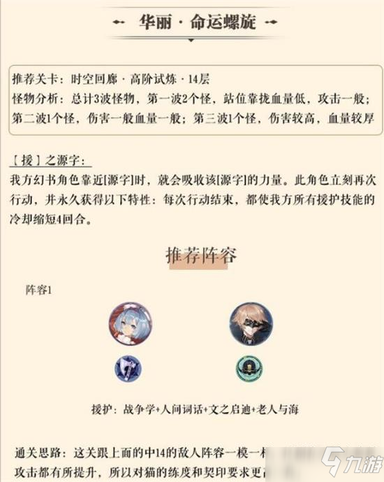 幻书启世录时空回廊高阶试炼第14层通关攻略