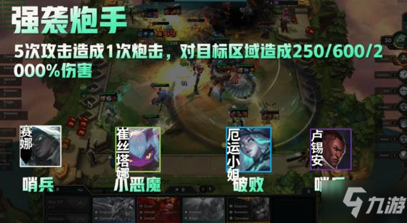云顶之弈s5.5强袭炮手阵容搭配攻略 5.5卢锡安炮手阵容介绍